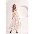 Robe maxi d&#39;été à imprimé floral pour femmes